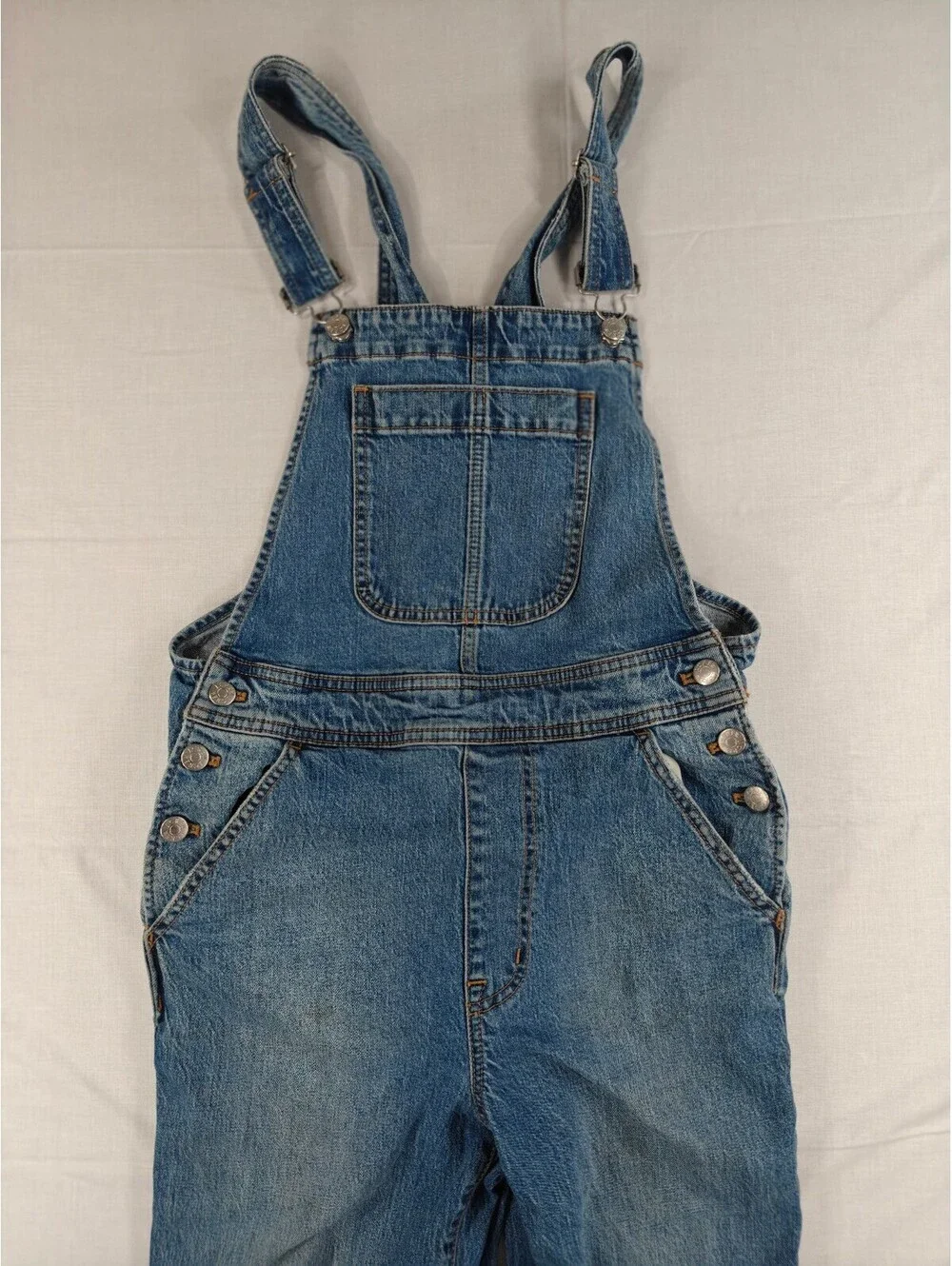 Vintage J.Crew Denim Overalls Light Wash Size S